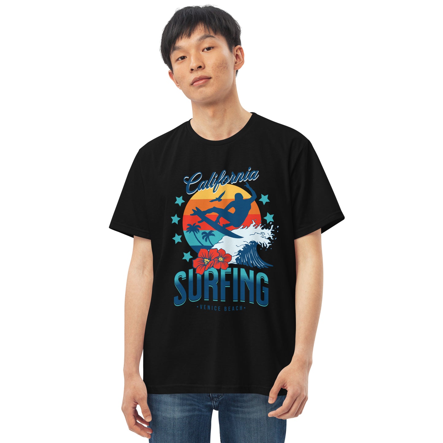 Camiseta com modelagem reta " California Surfing "