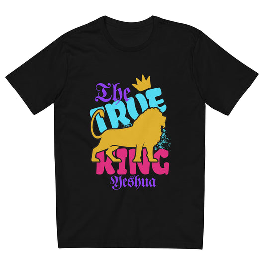 Camiseta com modelagem reta " The True King "