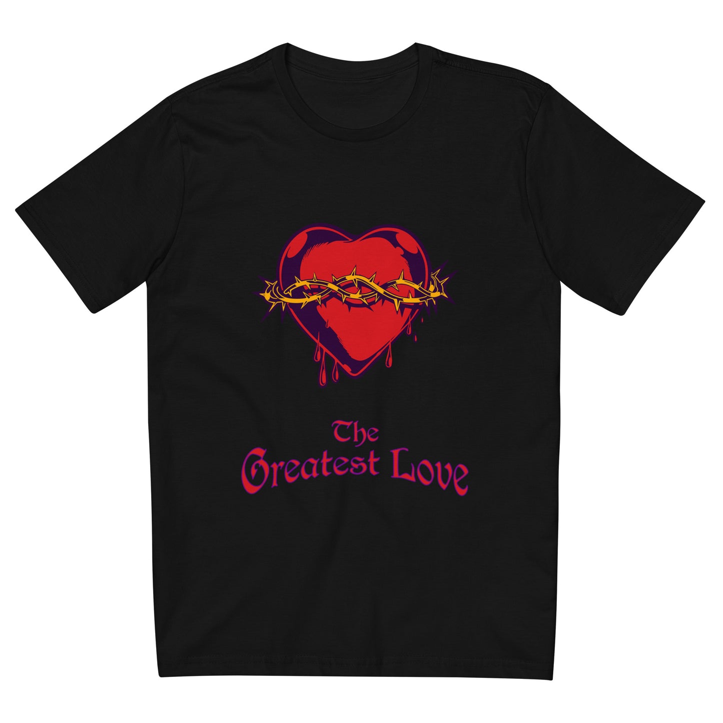 Camiseta com modelagem reta " The Greatest Love "