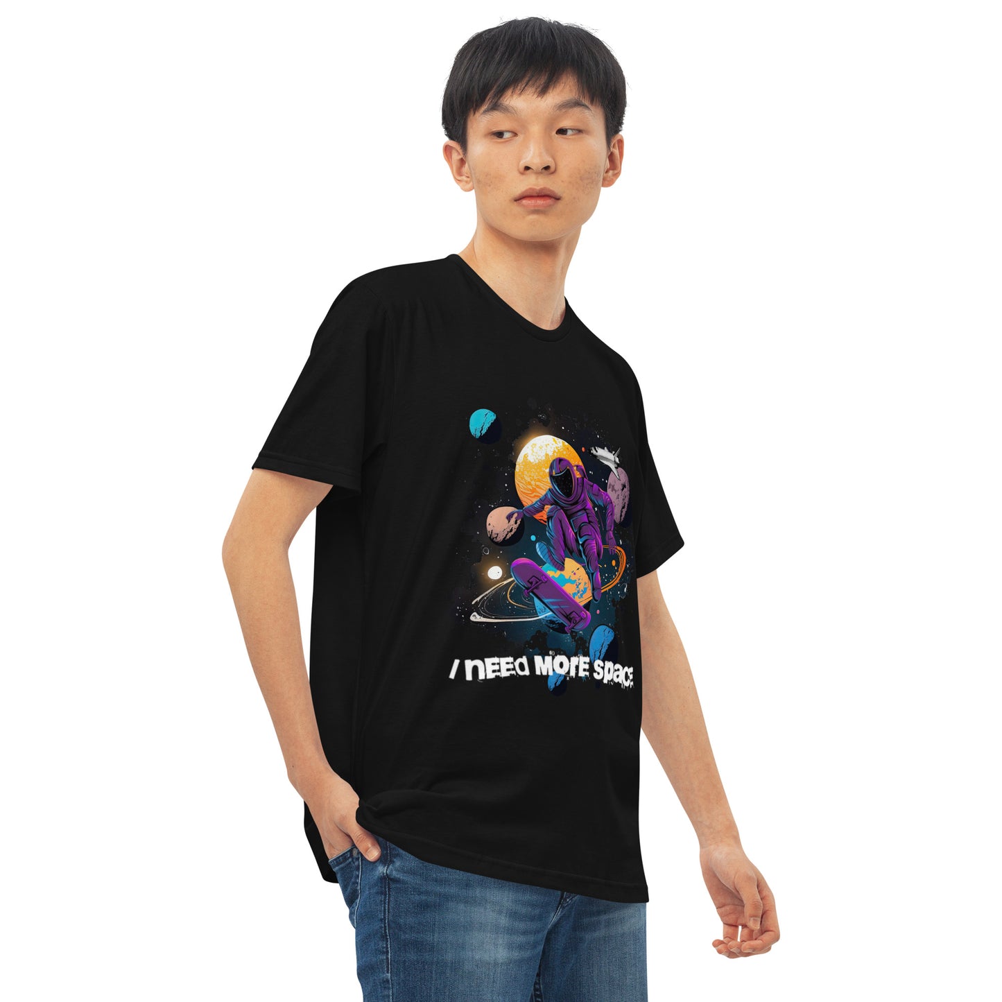 Camiseta com modelagem reta " Space "