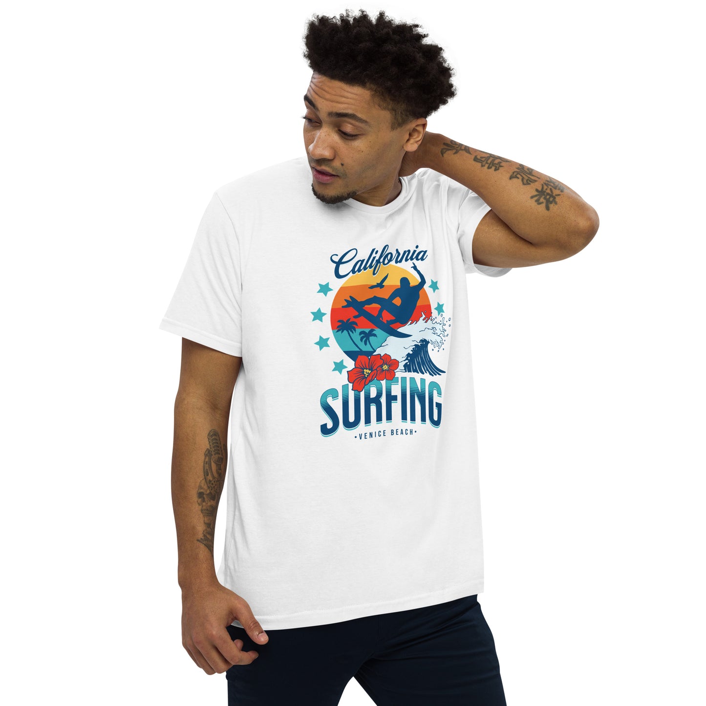 Camiseta com modelagem reta " California Surfing "