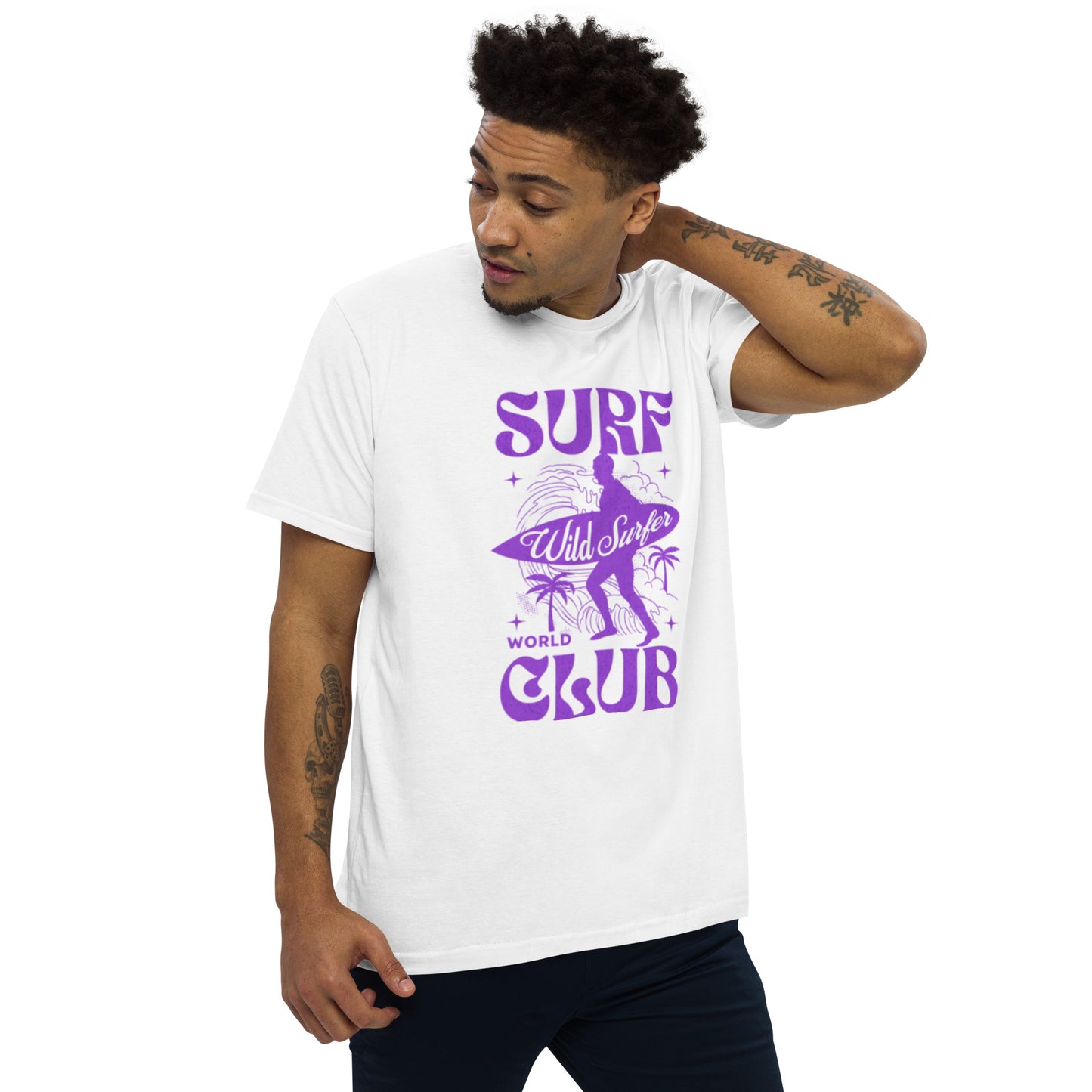 Camiseta com modelagem reta " Wild Surfer "