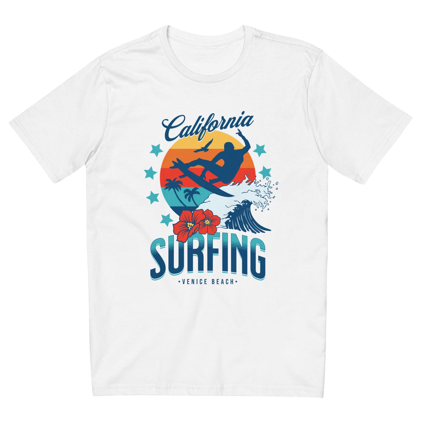 Camiseta com modelagem reta " California Surfing "