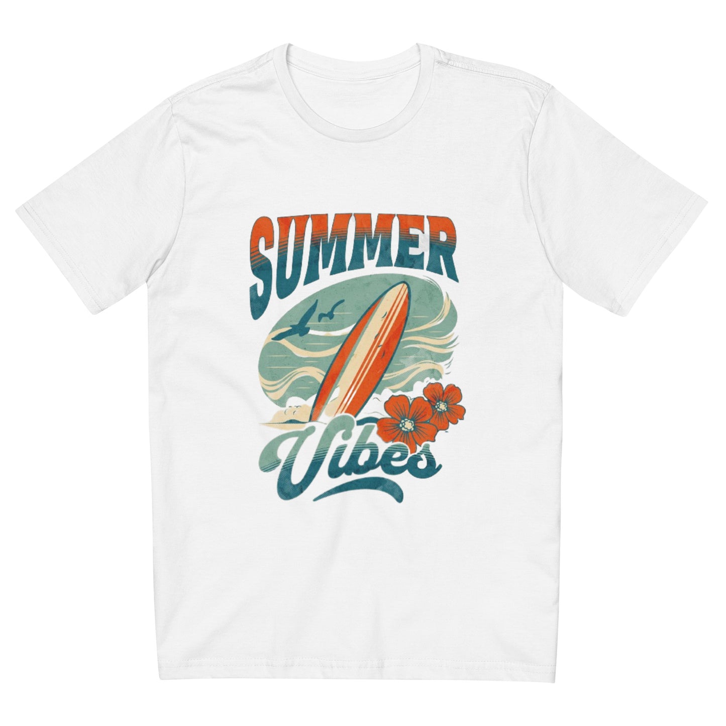 Camiseta com modelagem reta " Summer Vibes "