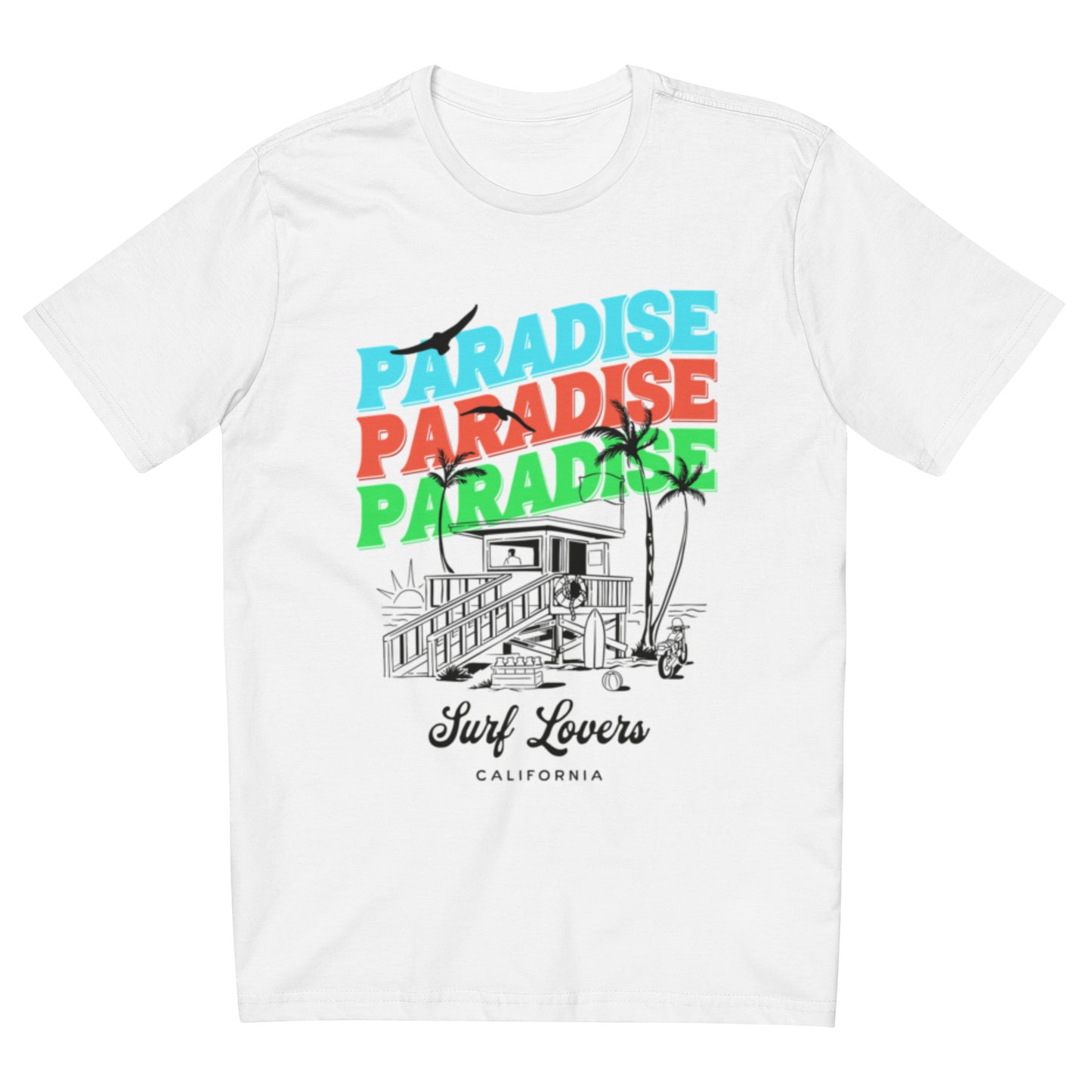 Camiseta com modelagem reta " PARADISE "