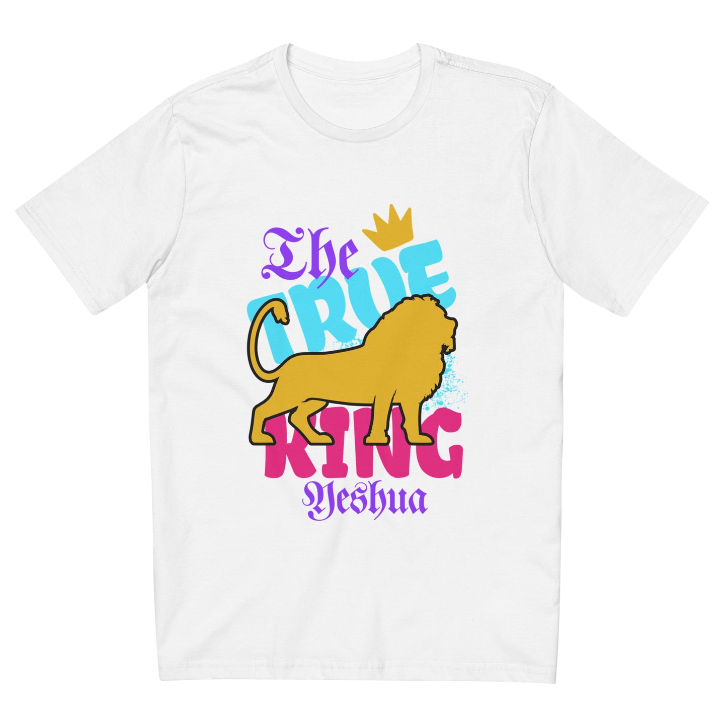 Camiseta com modelagem reta " The True King "