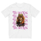 Camiseta com modelagem reta " THE TRUE KING "