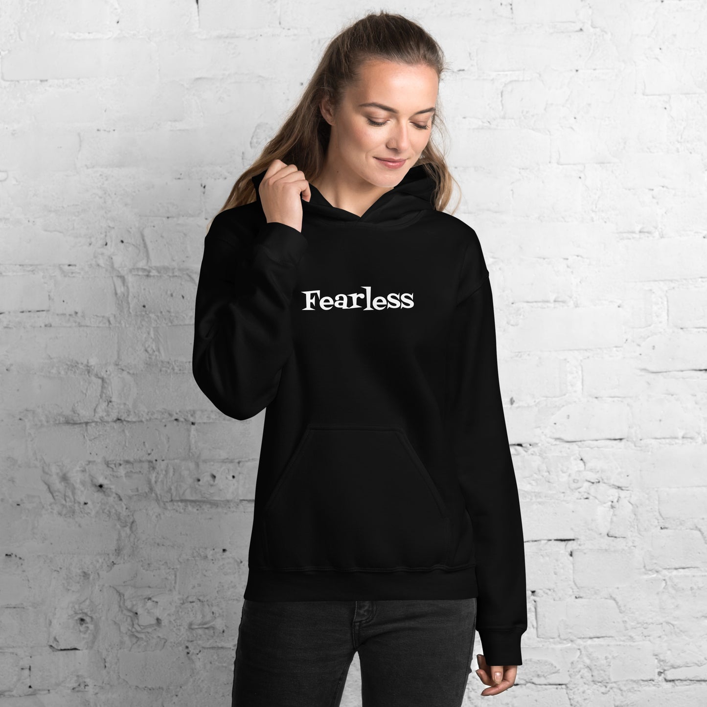 Moletom com capuz unissex " FEARLESS "