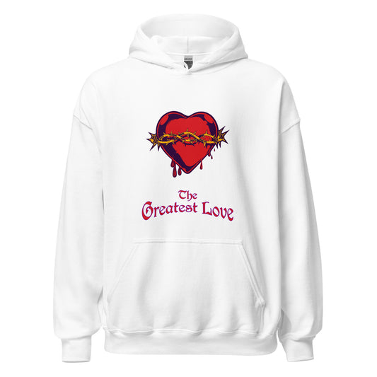 Moletom com capuz unissex " The Greatest Love "