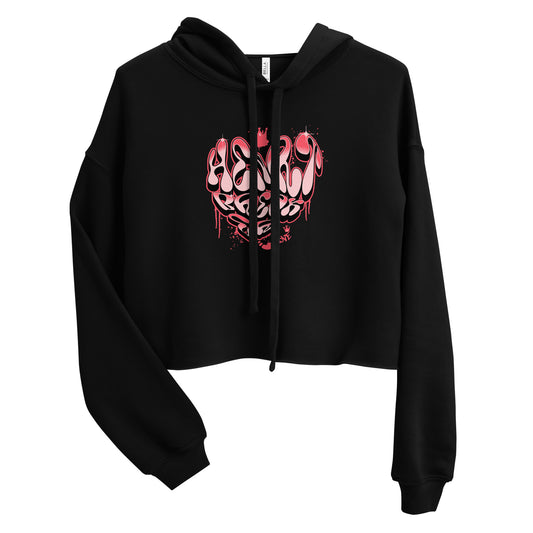 Moletom com Capuz Cropped " Heart break me "